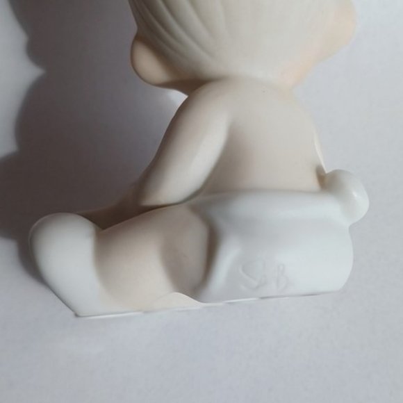 Precious Moments "I would be sunk without you" Sailor Baby with Boat 102970 1987 - Picture 13 of 14